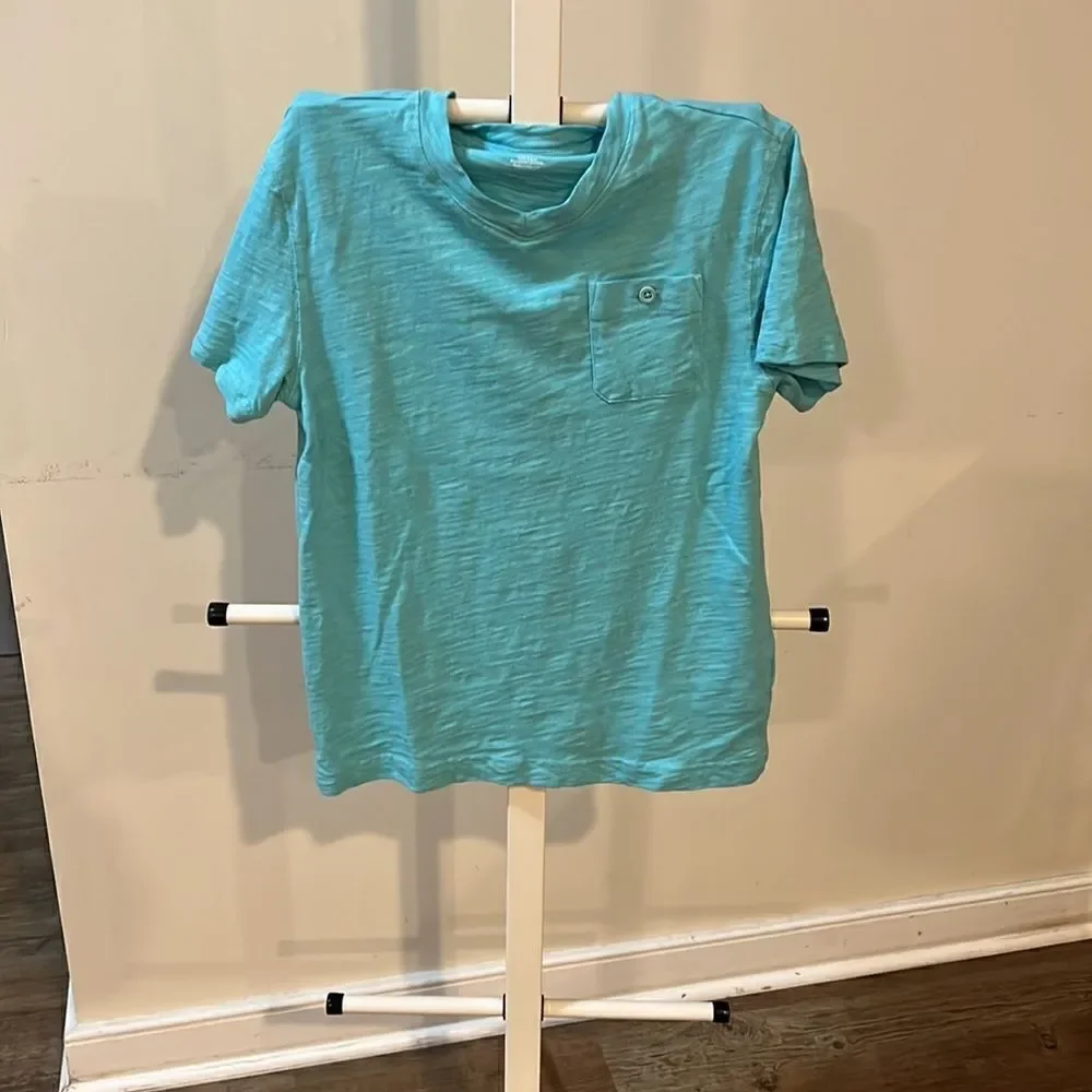 Gymboree boys size 10 teal/aqua pocket tshirt.